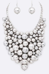 Beads Statement Necklace Set