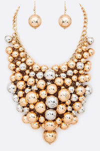 Beads Statement Necklace Set