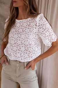 Crochet Flower Blouse