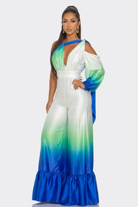 Ocean Satin Jumpsuit