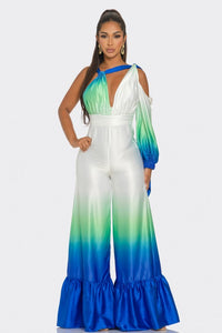 Ocean Satin Jumpsuit