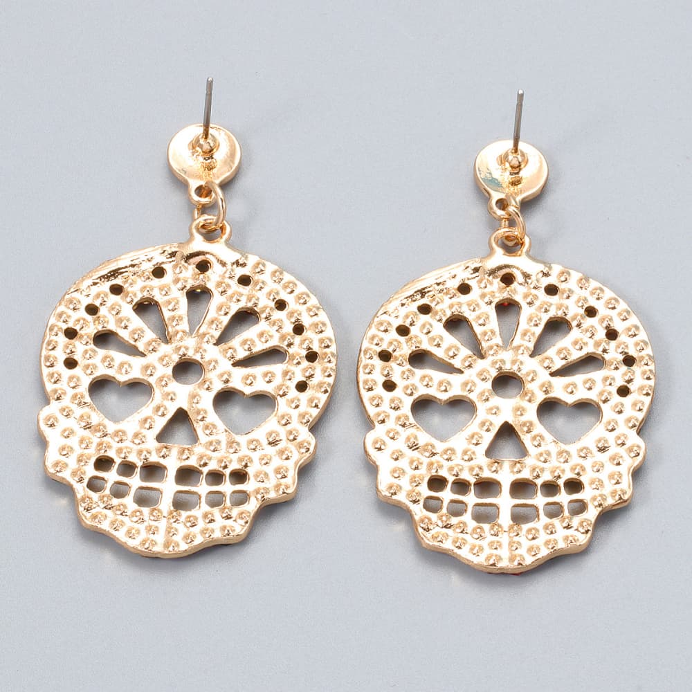 Skull Rhinestone Earrings