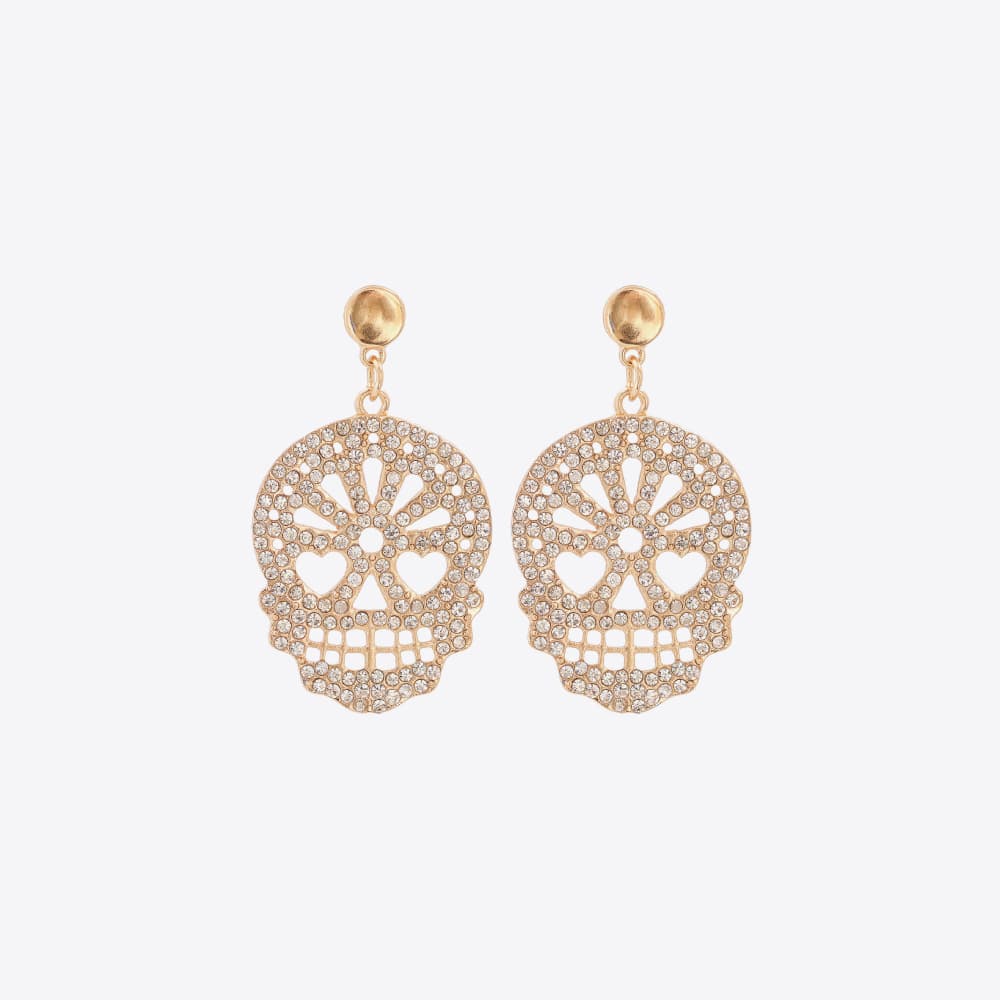 Skull Rhinestone Earrings