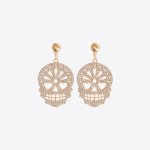 Skull Rhinestone Earrings