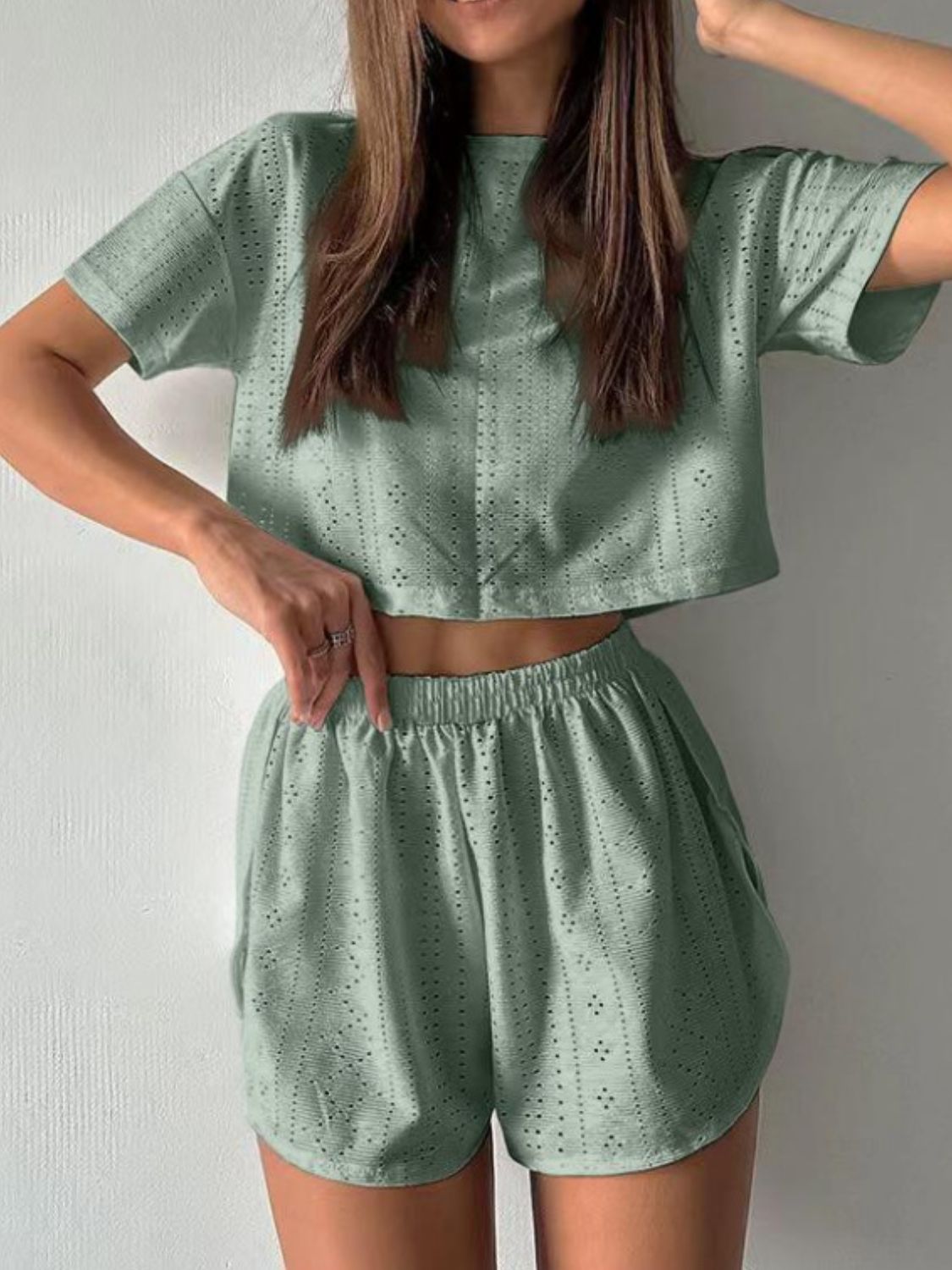 Nelia Top and Shorts Set