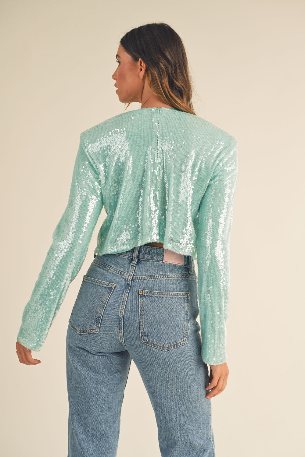 Mabel Sequin Top (mint)