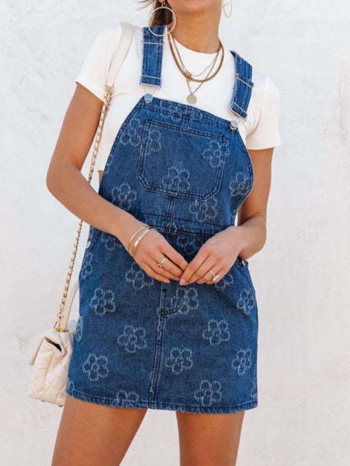 Adara Denim Overall Dress