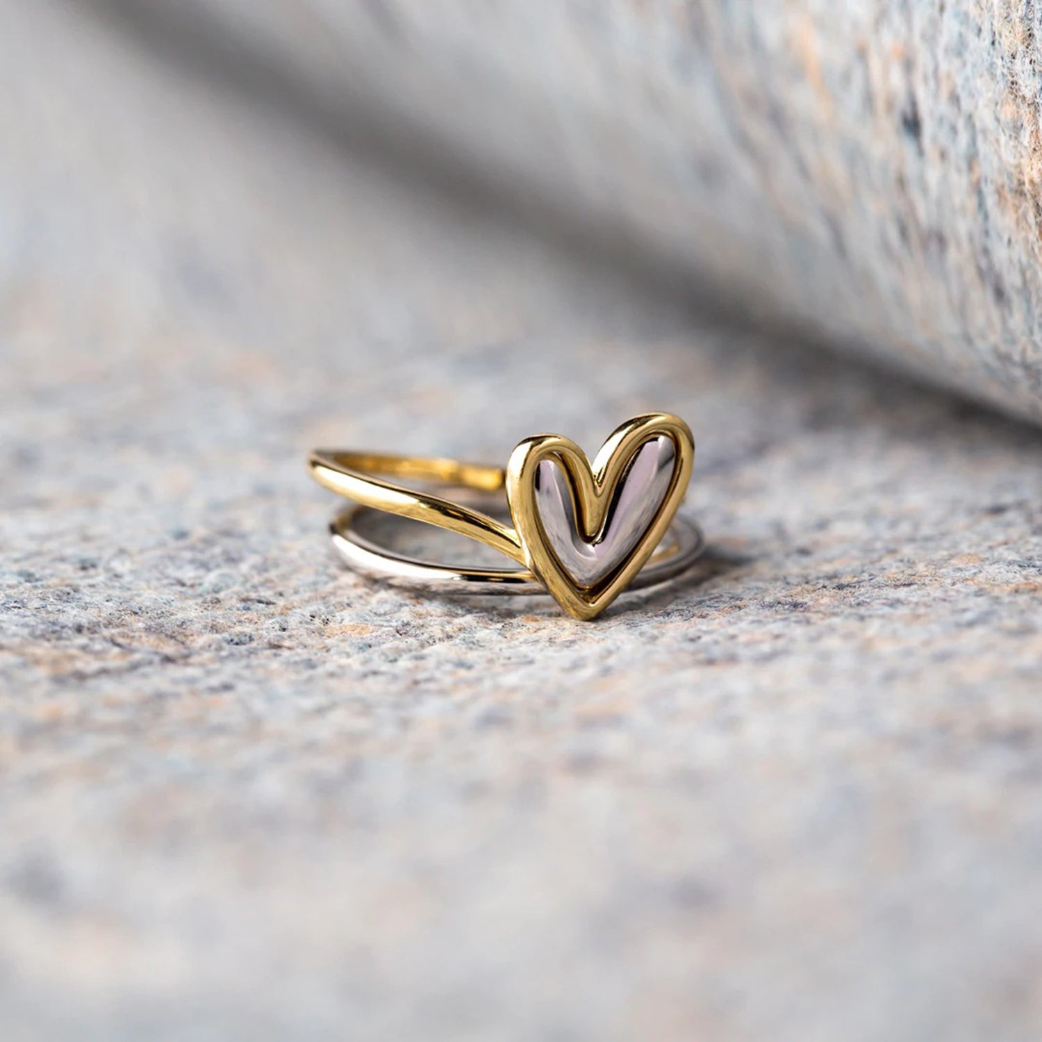 Heart Shape Irregular Ring