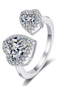 Heart-Shape Moissanite Ring