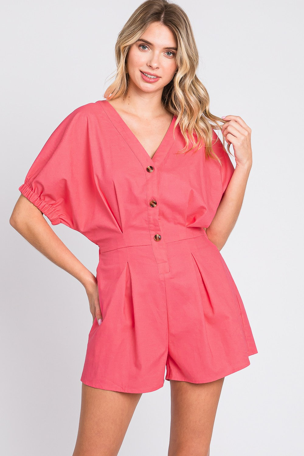 July Linen Romper