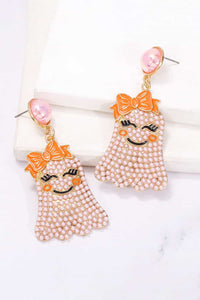 Smiling Ghost Pearl Earrings