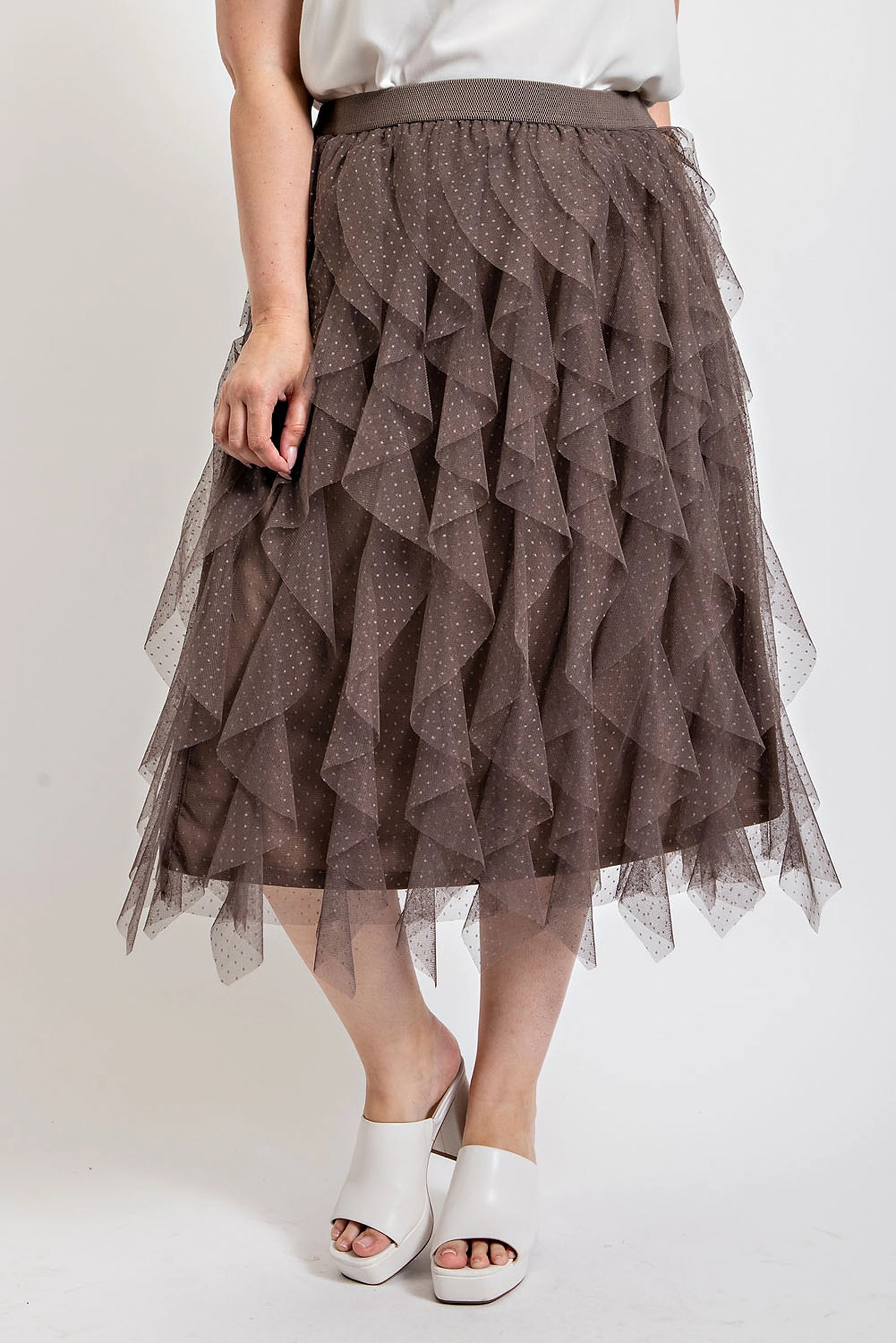 Jovana Plus Midi Skirt