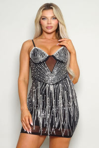 Glenda Rhinestone Dress