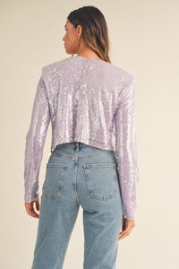 Mabel Sequin Top (lavender)