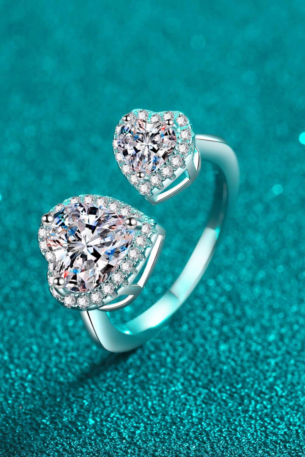 Heart-Shape Moissanite Ring