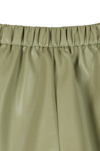 Vegan Leather Shorts