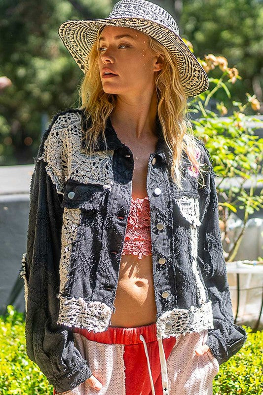 Crochet Patch Jacket