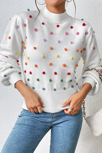 Pom-Pom Pullover Sweater