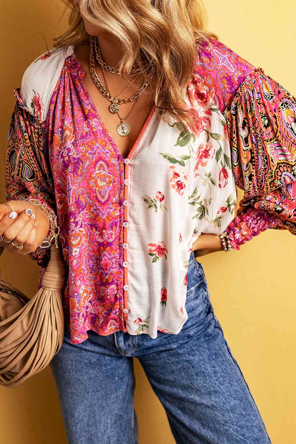 Coral Blouse