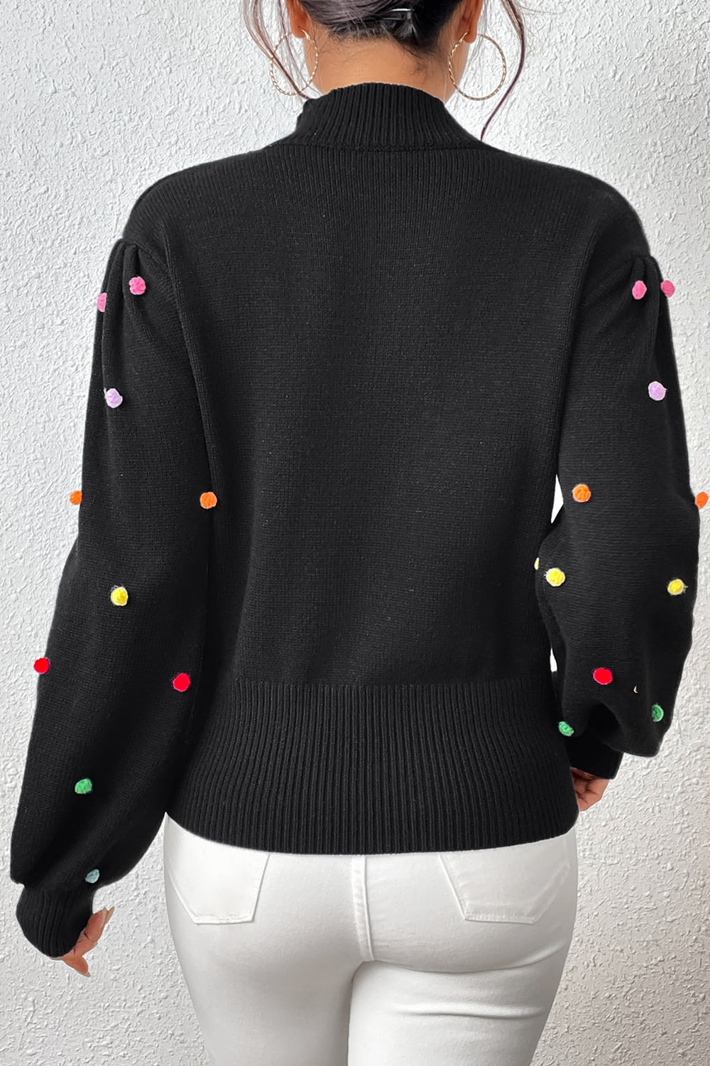 Pom-Pom Pullover Sweater