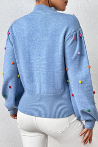 Pom-Pom Pullover Sweater