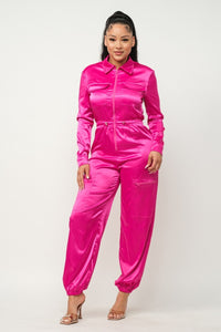 Viviana Fuchsia Jumpsuit