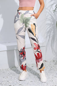 Floral Cropped Pants