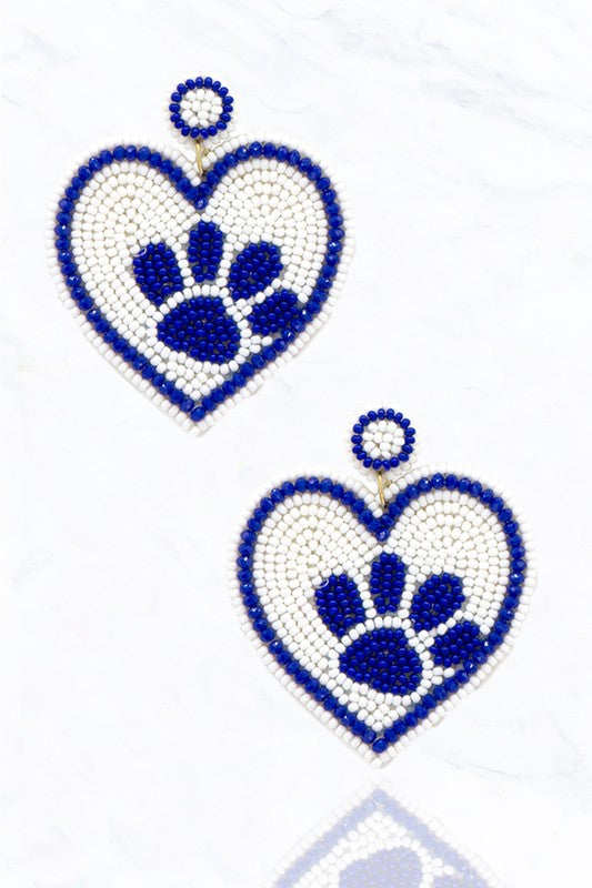 Heart Paw Earrings